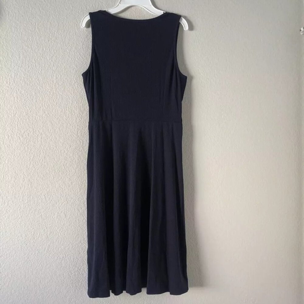 Women’s Ouges Ribbed Stretch Sleeveless Navy Blue… - image 2